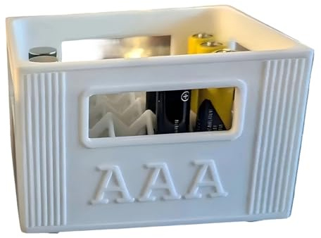 Batterie Aufbewahrungsbox Bierkiste Typ Organizer mit stapelbarem Design speichert 20 2A oder 30 3A Batterien Box Halter
