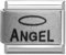 Quiges - 9mm Italian Style Charm Modul Edelstahl Laser-Engel für Italienische Armbänder