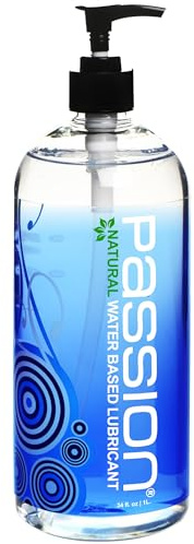 Passion Natural Water-Based Personal Lubricant, for Men & Women - 34 Fl Oz