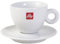 6x Illy Edelstahl Cappuccino Tassen Service