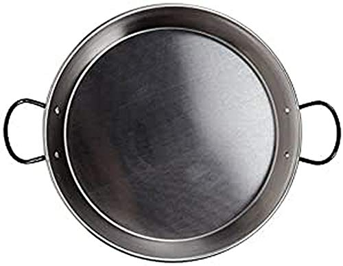 Vaello La Valenciana Paellera de Acero Inoxidable para San Valentín, 34 cm, Plateado, 34 Centimeters cm