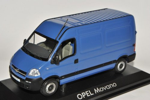 Norev Opel Movano Kasten Transporter Blau 1998-2010 1/43 Modell Auto