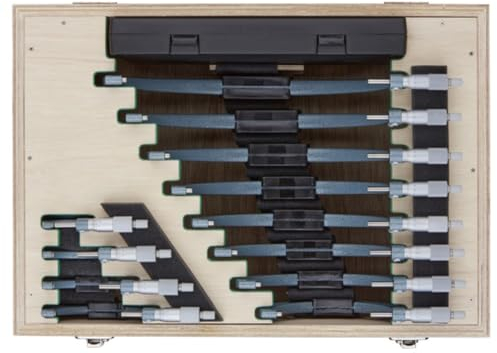 Mitutoyo 103-914-50 Bügelmessschraube im Satz, 0-300 mm (12-er Pack)