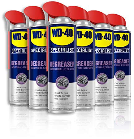 WD-40 Specialist Degreaser, Industrial-Strength, 15 OZ [6-Pack]