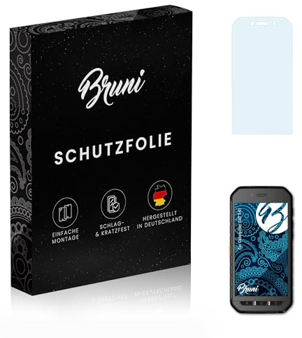 Bruni Schutzfolie kompatibel mit Caterpillar CAT S41 Folie, glasklare Displayschutzfolie (2X)