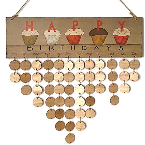 Immerwährender Geburtstagskalender DIY Kalender für Haus Party Dekoration