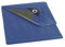 Perel Bâche, bâche imperméable, bache de Protection extérieur, hivernage, très résistante, 20 œillets, Angles renforcés, rectangulaire, Bleu/Vert, 70 g/m², 2 x 8 m
