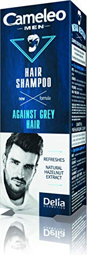 Cameleo für Männer - Haarwaschmittel gegen graues Haar - Natürlicher Haselnuss-Extrakt - Farbschutz - erfrischt und reinigt Haar & Kopfhaut - 150ml