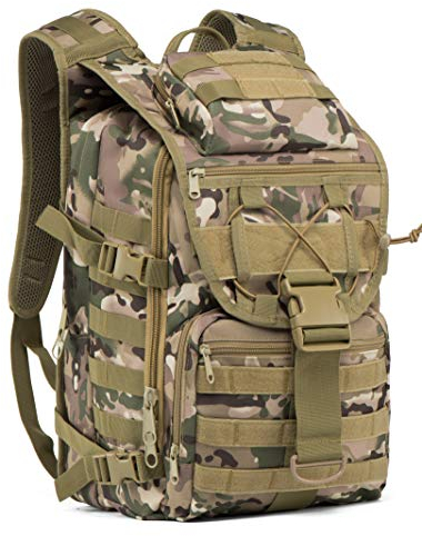 Supersun Militärischer taktischer Rucksack, groß, wasserdicht, 35 l, Molle-Bug-Out-Tasche, Armee, 3-Tage-Assault Pack, CP, 8