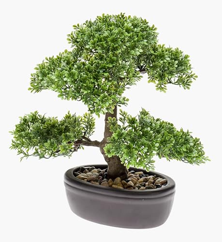 artplants.de Konstgjord bonsai Ficus Hesper i skål, 30 cm