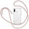 XTCASE Handykette Hülle für Huawei P30 Lite / P30 Lite New Edition, Smartphone Necklace Handyhülle mit Band Transparent Schutzhülle Stossfest - Schnur mit Case zum Umhängen in Roségold