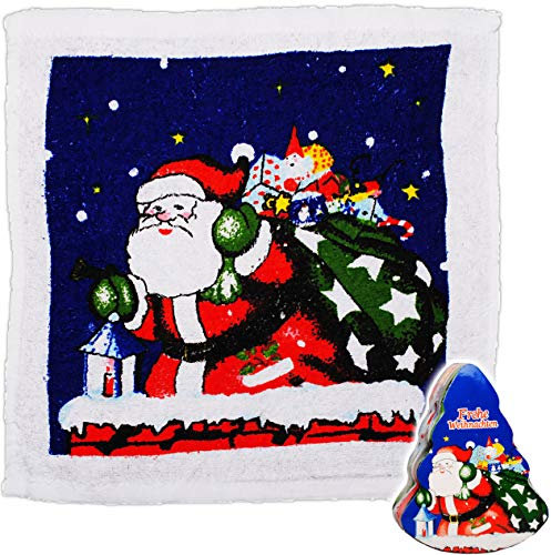 alles-meine.de GmbH 4 Stück magische Waschlappen/Handtücher - Zauberwaschlappen - Weihnachten - Frottee aus 100% Baumwolle - Magic Towel - Waschfleck - Waschtuch - Waschhand..