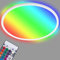 BRILONER Leuchten - LED Panel, Deckenleuchte dimmbar, Deckenlampe, RGB, Farbsteuerung, Backlight, inkl. Fernbedienung, 22 Watt, 2.700 Lumen, 4.000 Kelvin, Weiß, Ø 42cm