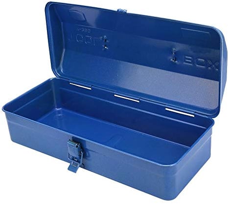 Fafeicy Tragbarer Werkzeugkasten, verdickter Multifunktions-Werkzeugkasten aus Eisen Reparatur-Werkzeugkasten(37 * 16 * 11(350)), Handwerkzeuge