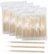 Qiuyan 400pcs Microblading Cotton Swab with Wood Handle Small Pointed Tip Head for Eyebrow Tattoo Beauty Make-up Color Nail Seam Dedicated Dirty Picking Sticks