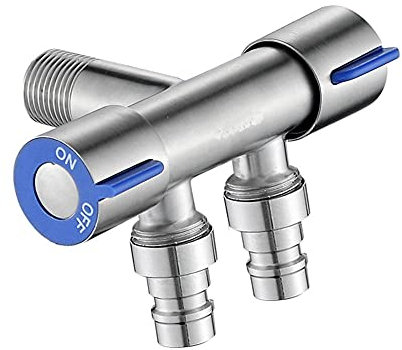 wasserhahn frostsicher doppelhahn Waschmaschine Edelstahl Waschmaschine Wasserhahn Gartenarmatur G1/2-Gebürstet B.