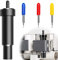 Eummy Deep Cut Klinge mit Hosing 30/45/60 Grad Deep Point Foam Klinge Chipboard Leder Schneidewerkzeug für Cricut Explore 3 / Air 2 / Air/One/Cricut Maker 3 / Maker (schwarz)