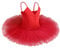 IBAKOM Girls Swan Lake Ballet Dance Tutu Dress V Neck Camisole Leotard Dancewear Ballerina Dancing Costume Gymnastic Spaghetti Strap Sleeveless Dance Outfit Red 11-12 Years