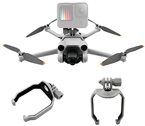Fututech 1/4 Action Camera Holder for DJI Mini 3 Pro Connector for Insta 360 Go2 for GoPro for Osmo Action Accessory Drones Mount Holder for Action Camera