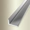 PROVISTON | Abschlussprofil | Breite: 18 mm | Höhe: 12 mm | Länge: 2700 mm | Aluminium eloxiert | Wandabschlussprofil | Glatt | Drehbar | Silber | Selbstklebend