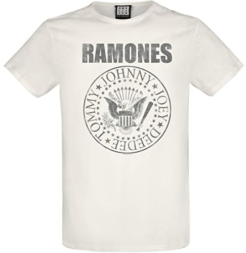 Ramones Amplified Collection - Vintage Shield Männer T-Shirt weiß