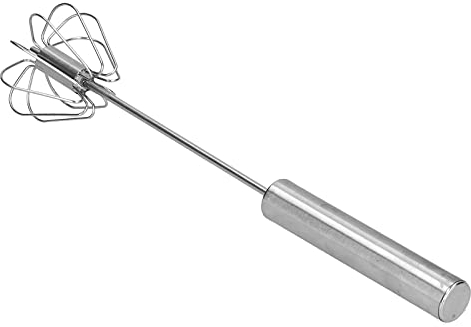 Fruste Matcha, Frullino per le Uova, Sbattitore per Uova Piccolo per Uso in Cucina - Semiautomatico, Acciaio Inossidabile (12 pollici / 30,5 cm)