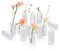 ComSaf Glass Bud Vases Set of 12, Small Diamond Bud Vases in Bulk, Mini Flowers Vases for Centerpieces, Vintage Bottle for Table Decorations, Wedding Decor, Recepetion, Home