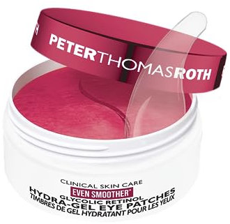 Peter Thomas Roth - Even Smoother Glycolic Retinol Hydra-Gel Eye Patches - Smoothing Under Eye Patches with Glycolic Acid, Retinol & Niacinamide - Targets Bumps, Wrinkles & Puffiness - 30 Patches