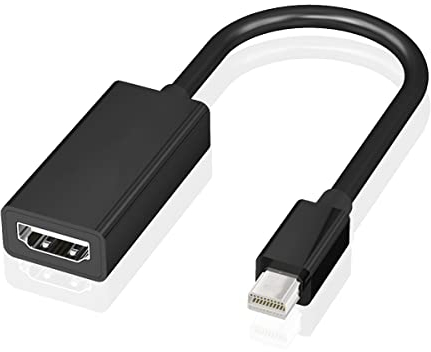 Vinmooog Adaptateur Mini DisplayPort vers HDMI Cable Mini displayport vers hdmi Adaptateur hdmi,4K Adaptateur Mini DP mâle vers HDMI Femelle pour MacBook,TV,Ordinateurs,Moniteur,projecteur et Plus