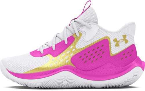 Under Armour Kinder Basketballschuhe Grade School Jet 23 3026635 White/Vivid Magenta/Metallic Gold 37.5