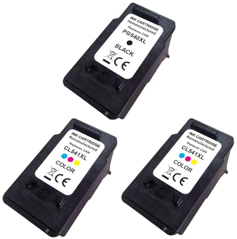 HAUPTSTADT TONER 540XL 541XL Patronen Kompatibel für Canon Druckerpatronen 1x 540 2X 541 XL Multipack PG-540 CL-541 für Canon Pixma TS5150 TS5151 MG3650S MG3650 MG3150 MG3250 MG3550 MG3600 MG4250