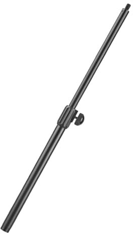Toyvian Boom Pole Microphone Stand Extension Telescopic Boom Arm for Desktop Mic Stands Easy to Install Screw Adapter for Musicians and Video Conferencing
