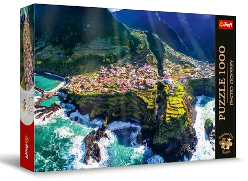 Trefl Premium Plus Quality - Puzzle Photo Odyssey: Insel Madera, Portugal - 1000 Elemente, Einzigartige Fotoserie, Ideale Anpassung der Teile, für Erwachsene und Kinder ab 12 Jahren