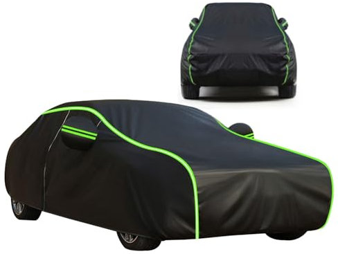 Draussen Autoabdeckung für Maxus Mifa 9 (527x200x184cm),Regen Schneefest staubdicht Sonnencreme Anti -UV langlebige Autoabdeckung mit Seiten Reißverschluss