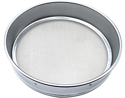 Tamiz de prueba de laboratorio estándar 304, malla de filtro cromado, marco de inspección, tamiz de farmacopea, 20 cm, malla 4 60