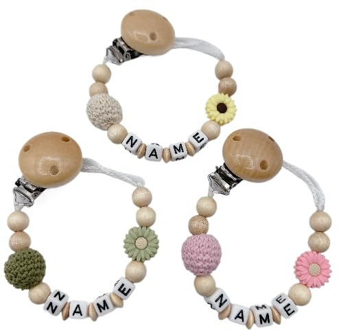 personalisierte Individuell gestaltetes Babygeschenk mit Namen für Mädchen oder Junge Baby Geschenk personalisiert zur Geburt & Taufe Große Farbauswahl Blume