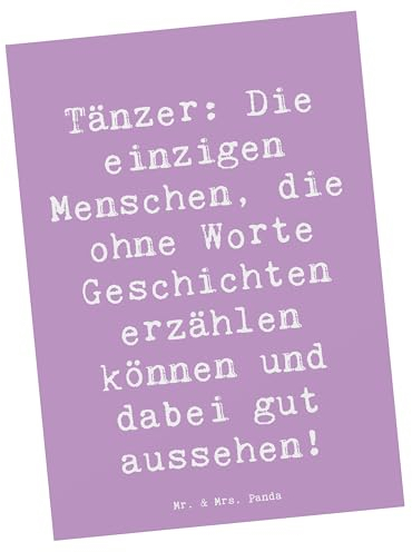 Mr. & Mrs. Panda Postkarte Spruch Tanzen Geschichten - Geschenk, Anmut, Einladung, Tanzstile, Indoor-Sport, Ansichtskarten, Freude, Volleyball,