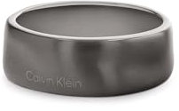 Calvin Klein ring für Herren Kollektion CK METALLIC WAVES aus Edelstahl und mit GunMetal-Ionenbeschichtung (IP)