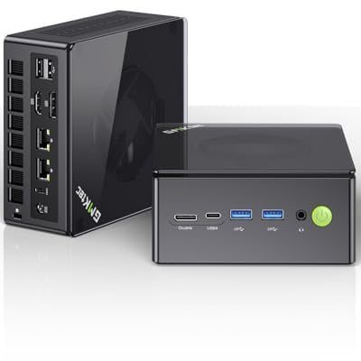 GMKtec AMD Ryzen 7 Gaming Mini PC 8845HS (8K/16T, bis zu 5,1 GHz) K8 Plus 32 GB DDR5 RAM 1 TB SSD, Mini Computer Oculink/Dual NIC 2,5G/WiFi 6/BT5.2/HDMI 2.1/USB4/USB3.22 + USB2.02.