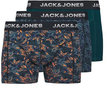 JACK & JONES Herren Jacmaxwell Trunks 3 Pack Sn, Dark Navy, m (3er Pack)