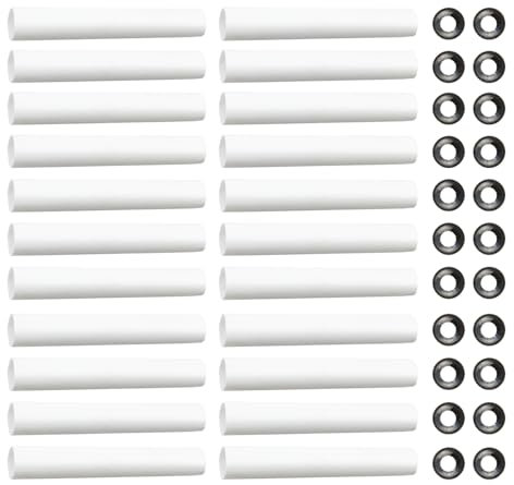 Onseeda Bisagra de puerta de garaje de 80 mm, mangas de rodillo silenciosas, herramientas de hardware, juntas de rodillo y eje para rodamientos silenciosos de puerta de garaje (22 unidades)