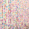 SanBouSi Bambus Perlenvorhang Türvorhang 27 Stränge Regenbogen Bunte Hölzern Natur Perlenvorhang Fadenvorhang Insektensicher Holzperlenvorhang 90x175cm