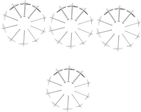 PartyKindom 4 Sätze Patch Wagenheber-befestigungsmuttern Bolzen Loch Büroartikel Büromaterial Gewindeeinsätze Für Metall Werkzeug Für Mutternhalter Kohlenstoffstahl Verzinkt 18 Stück * 4