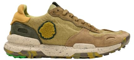 Satorisan - Chacrona Linen - Casual Sneaker Herren - Vintage Leder und Leinen Sportschuhe Bequem, Nachhaltig und Dauerhaft - Farbe Wheathered Khaki - Größe 45