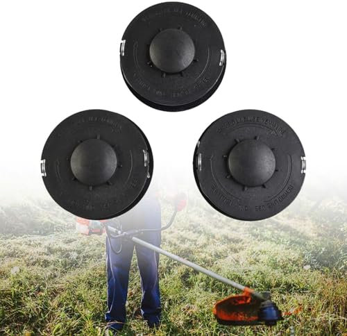 HEIBTENY Trimmer Ersatzspule 3 Stück für Einhell GC-ET 4530 RTV 400 550 550/1 Fadenspule 1,6mm 10m Nylon