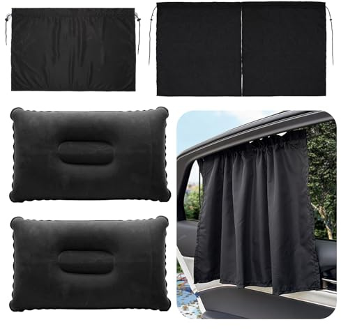 Car Divider Privacy Curtains, 6 Pcs Universal Car Seat Partition Curtain | Van Cabin Privacy Curtains Universal Vehicle Blackout Window Covers Car Window Cover for Cars Camping Travel Nap Sleeping