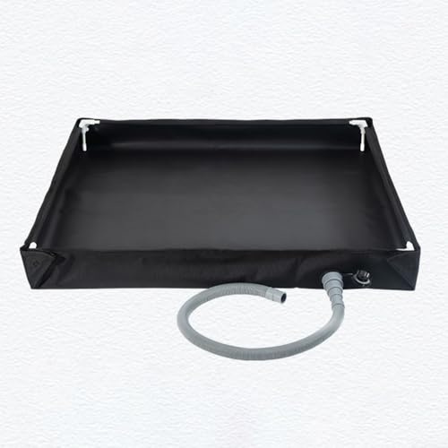 Outdoor Camping Shower Base Portable and Foldable Tray with Easy Drainage for Travel, Garden, and Pet Bathing Needs (Black)