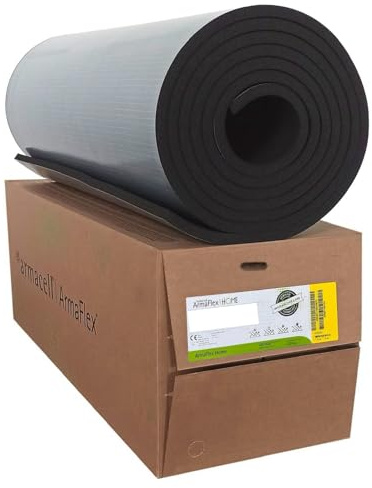 Armacell ArmaFlex HOME Panneau isolant autocollant 6 mm Rouleau de 5 m² Isolation en caoutchouc pour camping-car, van et maison