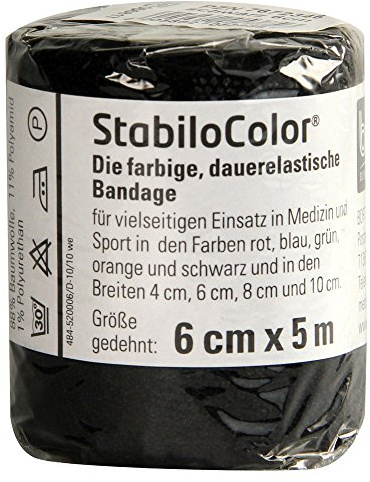 BORT StabiloColor Binde 6 cm schwarz 1 St