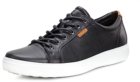 Ecco Herren Soft 7 Sneaker, BLACK, 43 EU